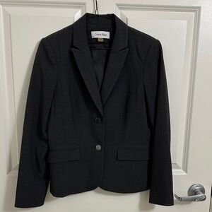 Calvin Klein Women's Charcoal Blazer